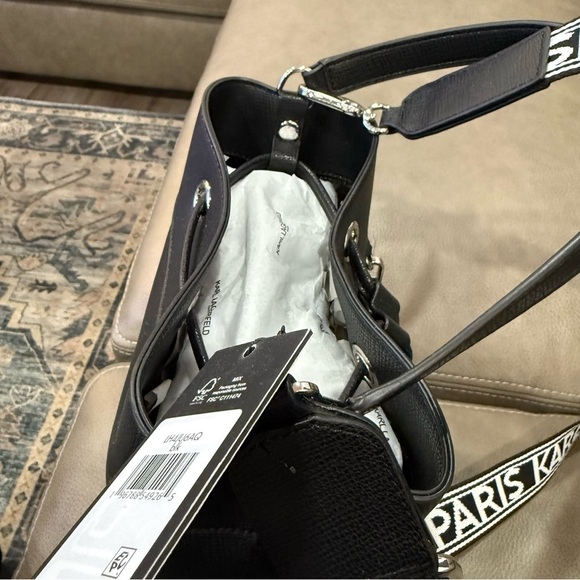 Karl Lagerfeld Paris Adele Medium Bucket Bag NWT - Picture 3 of 10